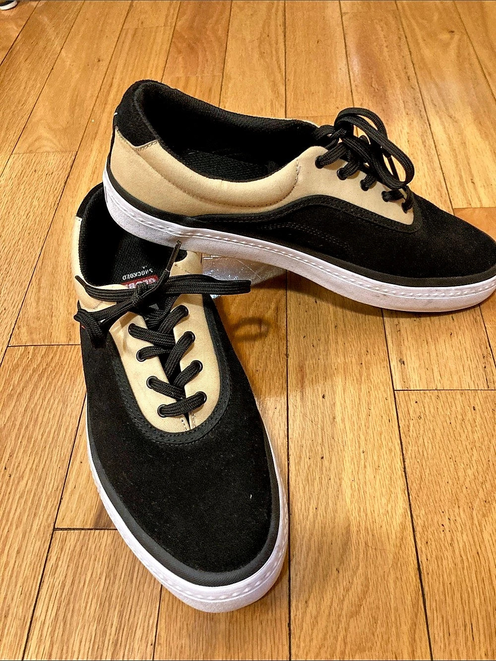 Globe Encore Skater Shoes Black & Tan Sneakers size 12
